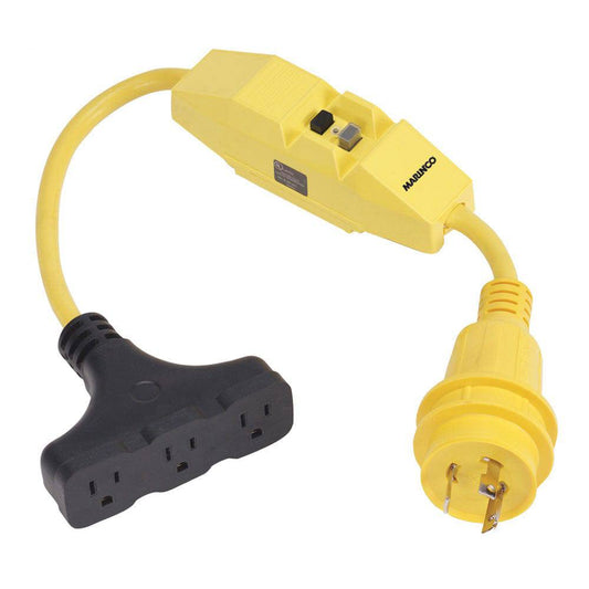 Marinco Dockside 30A to 15A Adapter with GFI [199128] - Twin Screws Marine Service