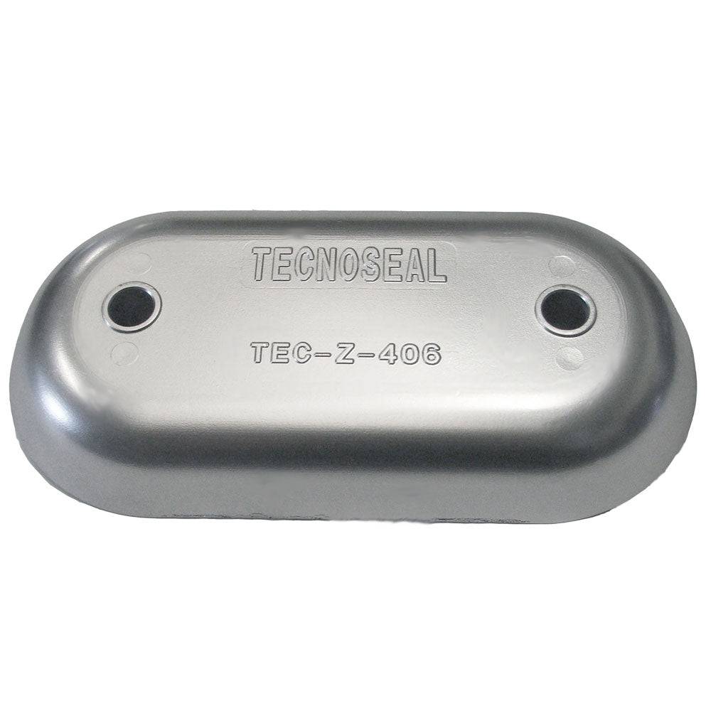 Tecnoseal Z406 Hull Plate Anode - Zinc [TEC-Z-406] - Twin Screws Marine Service