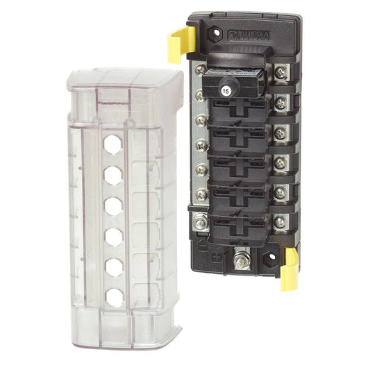Blue Sea 5052 ST CLB Circuit Breaker Block - 6 Position w/Negative Bus [5052] - Twin Screws Marine Service