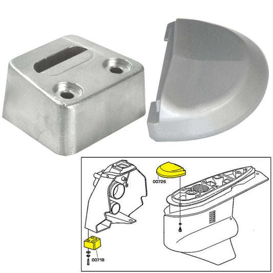 Tecnoseal Anode Kit w/Hardware - Volvo SX - Aluminum [20708AL] - Twin Screws Marine Service