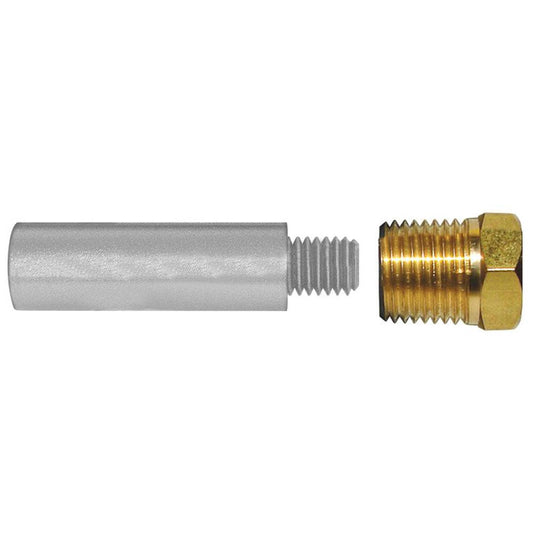 Tecnoseal E3 Pencil Zinc w/Brass Cap [TEC-E3-C] - Twin Screws Marine Service