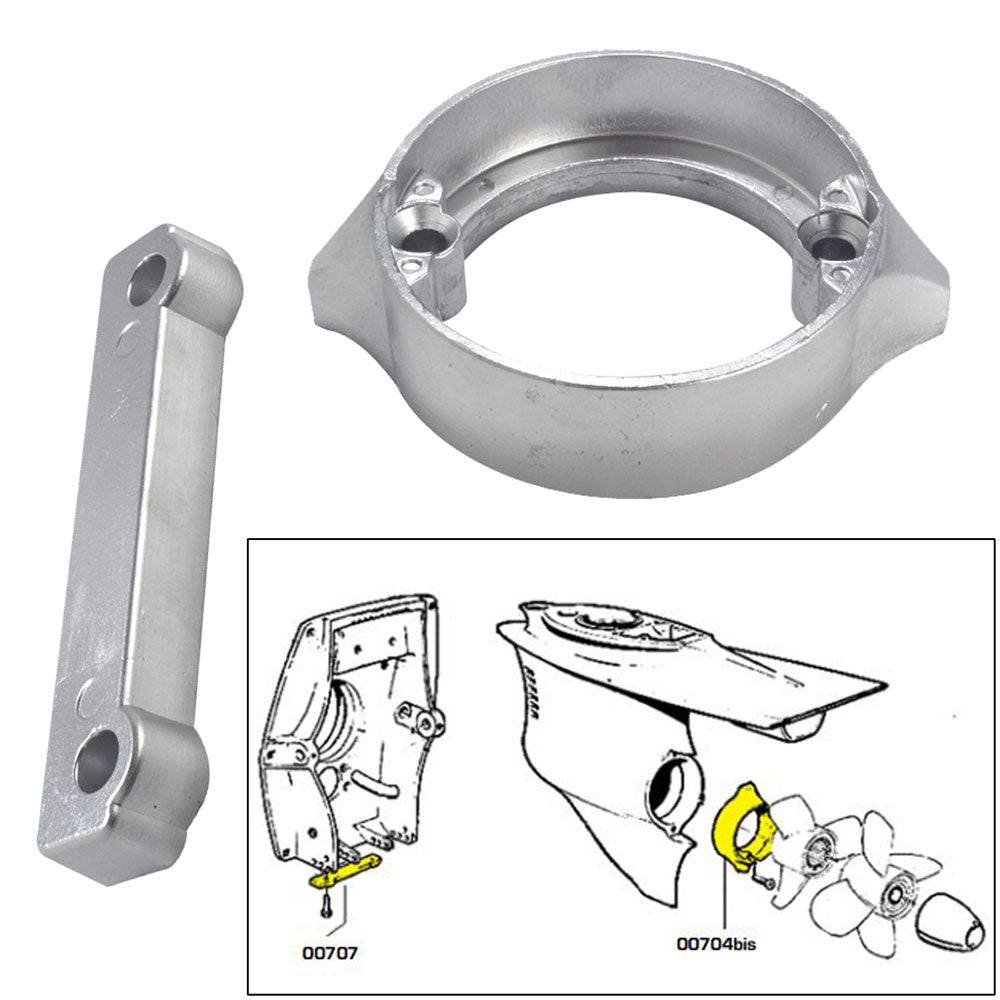 Tecnoseal Anode Kit w/Hardware - Volvo Duo-Prop 280 - Zinc [20702] - Twin Screws Marine Service