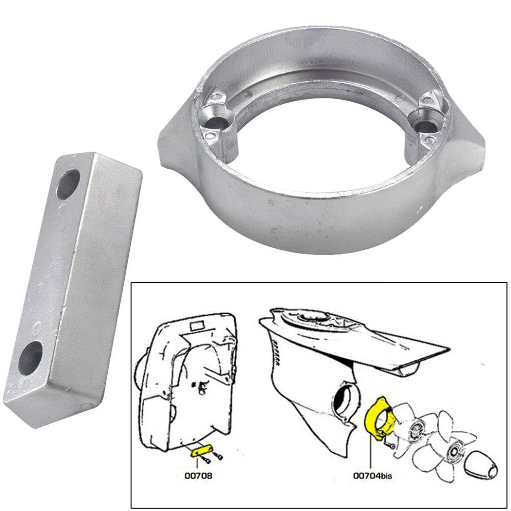 Tecnoseal Anode Kit w/Hardware - Volvo Duo-Prop 290 - Zinc [20706] - Twin Screws Marine Service