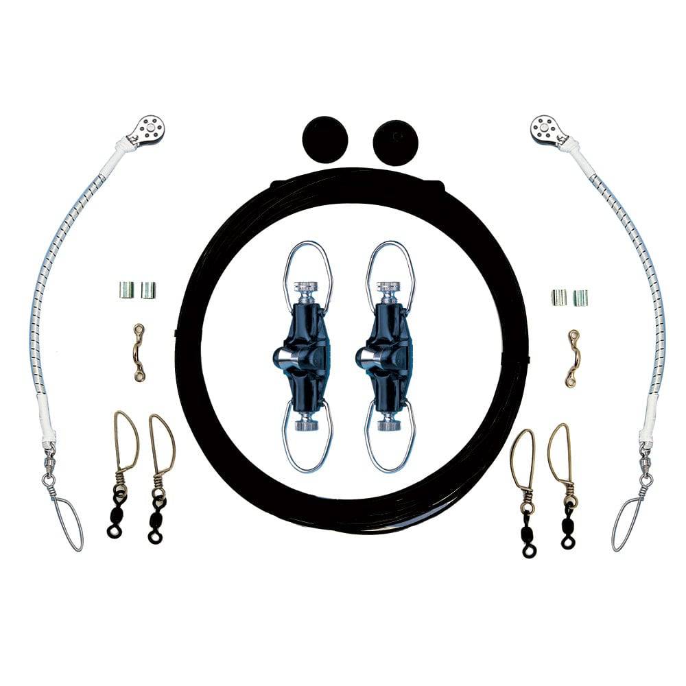 Rupp Single Rigging Kit w/Nok-Outs - Black Mono 160' Lines [CA-0025-MO] - Twin Screws Marine Service