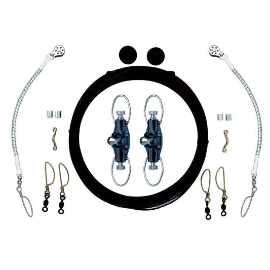 Rupp Single Rigging Kit w/Nok-Outs - Black Mono 160' Lines [CA-0025-MO] - Twin Screws Marine Service