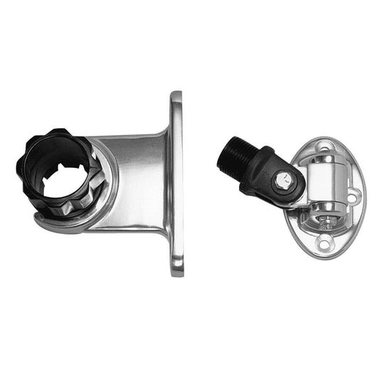 Rupp Standard Antenna Mount Support w/4-Way Base & 1.5" Collar [PAK-0001] - Twin Screws Marine Service