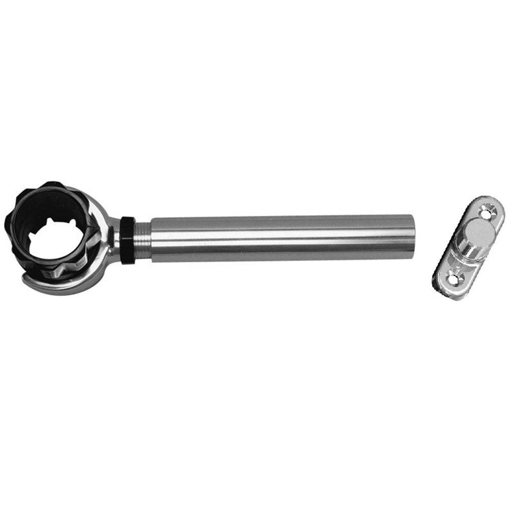 Rupp Threaded Antenna Support w/6" Pipe Mount & 1.5" Collar [PAK-0003] - Twin Screws Marine Service