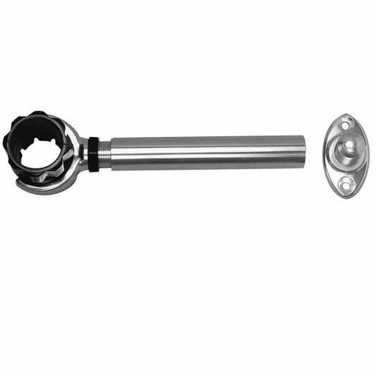 Rupp Threaded Antenna Support w/6" Flat Mount & 1.5" Collar [PAK-0004] - Twin Screws Marine Service