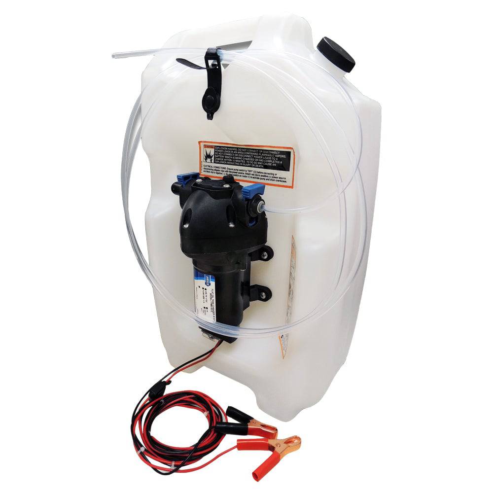 Jabsco Flat Tank Oil Changer System - 3-1/2 Gallon Tank - 12V [17860-2012] - Twin Screws Marine Service