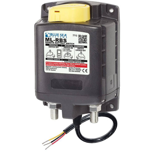 Blue Sea 7713 ML-RBS Remote Battery Switch w/Manual Control Release - 12V [7713] - Twin Screws Marine Service