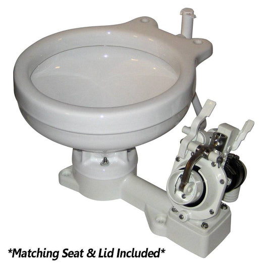 Raritan Fresh Head - Fresh Water Flush - Manual - Marine Size - Right Hand Operation [25M00] - Twin Screws Marine Service