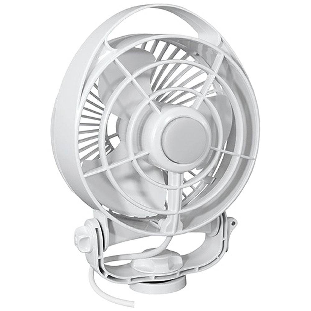 SEEKR by Caframo Maestro 12V 3-Speed 6" Marine Fan w/LED Light - White [7482CAWBX] - Twin Screws Marine Service