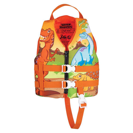 Full Throttle Water Buddies Life Vest - Child 30-50lbs - Dinosaurs [104300-200-001-15] - Twin Screws Marine Service