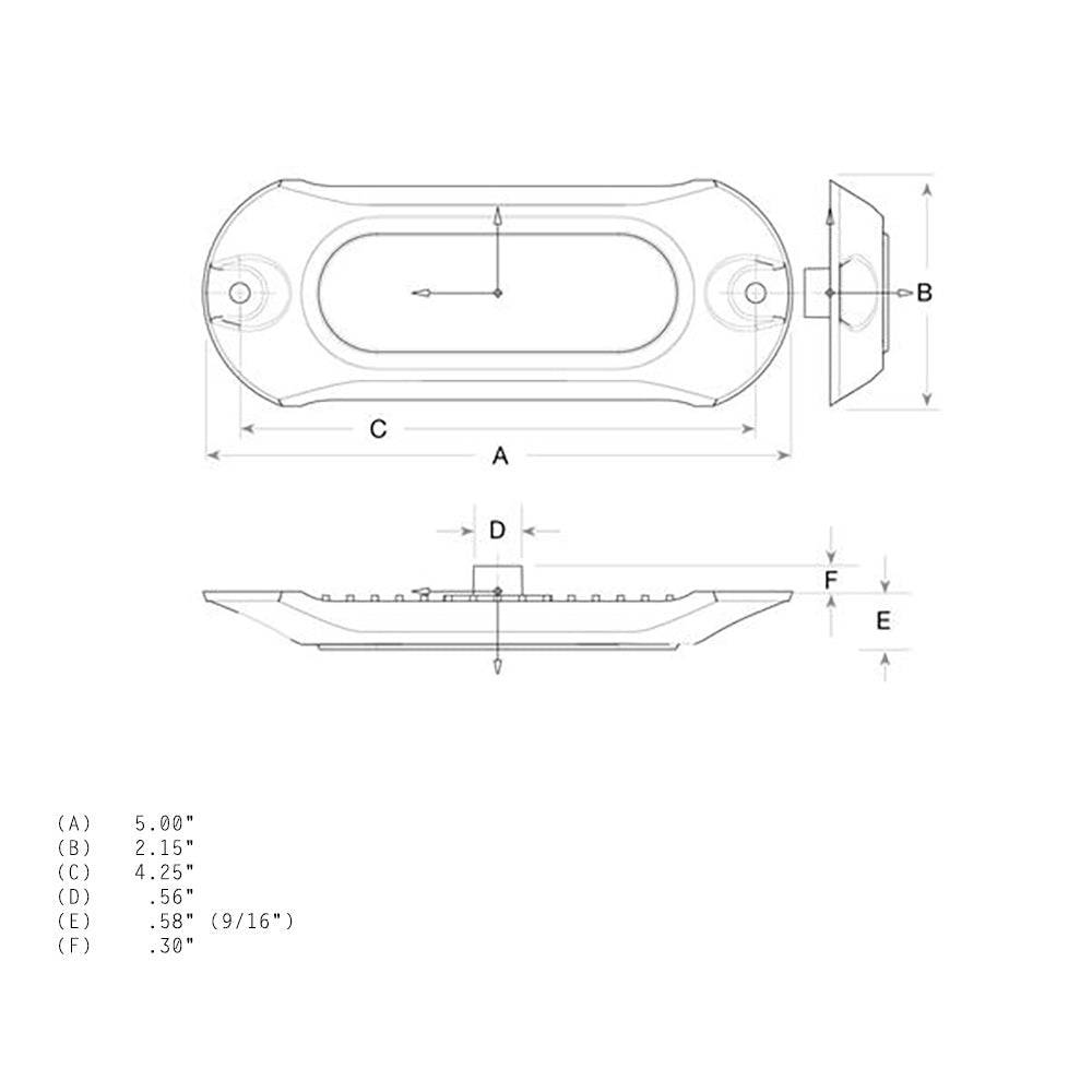 Attwood Light Armor Underwater LED Light - 6 LEDs - White [65UW06W-7] - Twin Screws Marine Service