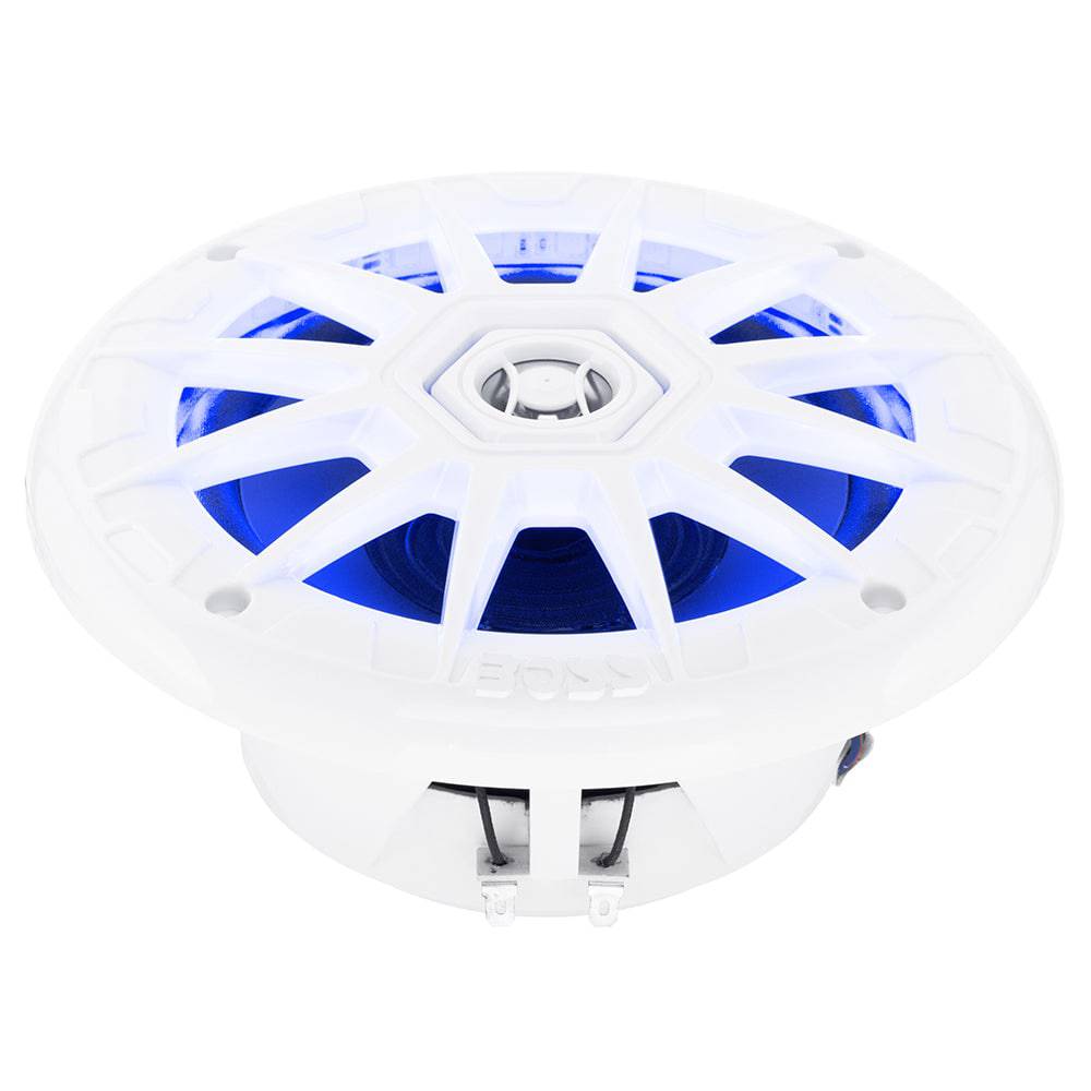 Boss Audio 6.5" MRGB65 Speakers w/RGB Lighting - White - 200W [MRGB65] - Twin Screws Marine Service