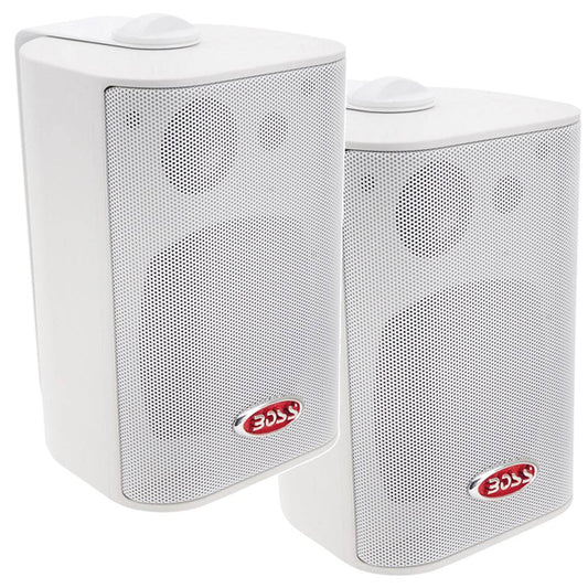 Boss Audio 4" MR4.3W Box Speakers - White - 200W [MR4.3W] - Twin Screws Marine Service
