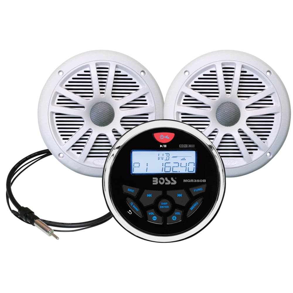 Boss Audio MCKGB350W.6 Marine Stereo  6.5" Speaker Kit - White [MCKGB350W.6] - Twin Screws Marine Service