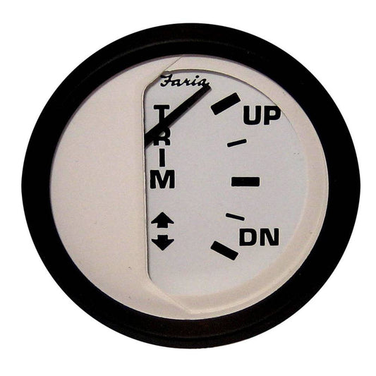 Faria Euro White 2" Trim Gauge f/ Johnson/Evinrude/Suzuki (Outboard) [12915] - Twin Screws Marine Service