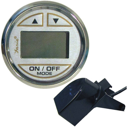 Faria Kronos 2" Depth Sounder w/Transom Mount Transducer [19150] - Twin Screws Marine Service