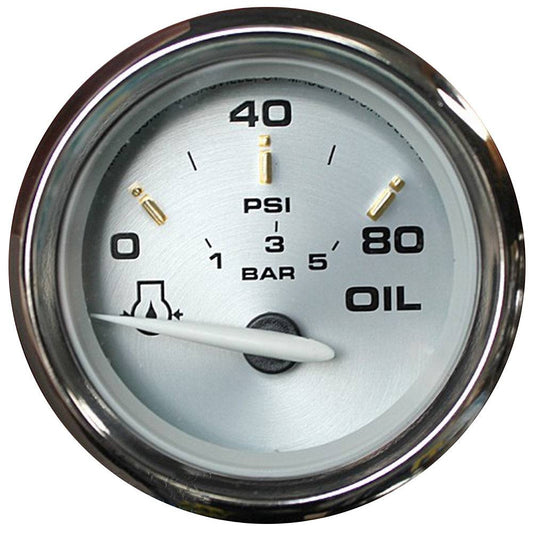 Faria Kronos 2" Oil Pressure Gauge - 80 PSI [19002] - Twin Screws Marine Service