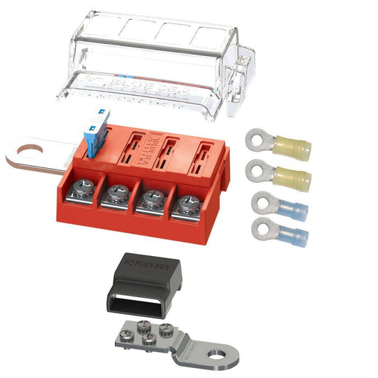 Blue Sea 5024 ST-Blade Battery Terminal Mount Fuse Block Kit [5024] - Twin Screws Marine Service