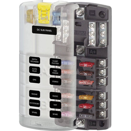 Blue Sea 5032 ST-Blade Split Bus Fuse Block [5032] - Twin Screws Marine Service