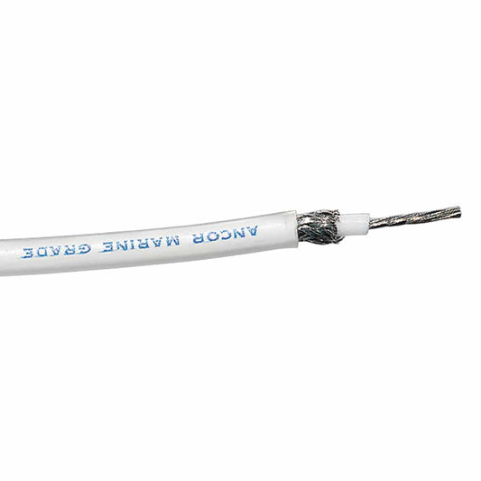 Ancor RG-213 White Tinned Coaxial Cable - 100' [151710] - Twin Screws Marine Service