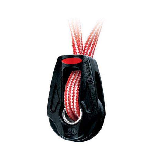 Ronstan Series 20 Ball Bearing Orbit Block - Single - Dyneema Lashing - Becket Option [RF25109] - Twin Screws Marine Service
