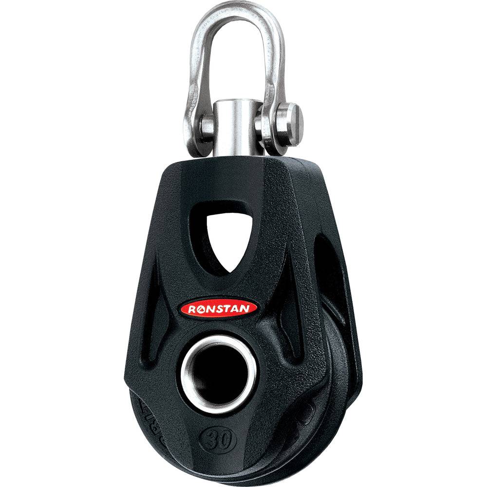 Ronstan Series 30 Ball Bearing Orbit Block - Single - Becket - Swivel Shackle Head [RF35100] - Twin Screws Marine Service