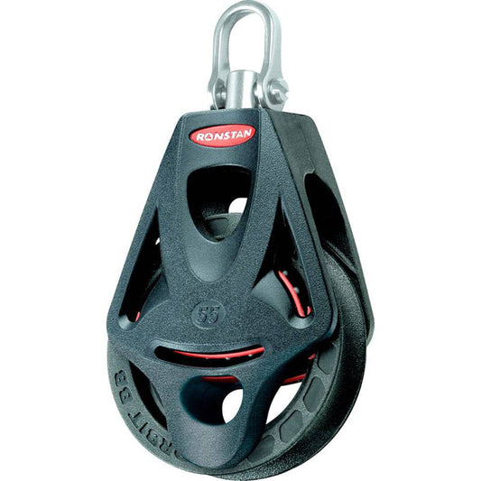 Ronstan Series 55 Ball Bearing Orbit Block - Single - Becket - Swivel Head [RF55110] - Twin Screws Marine Service