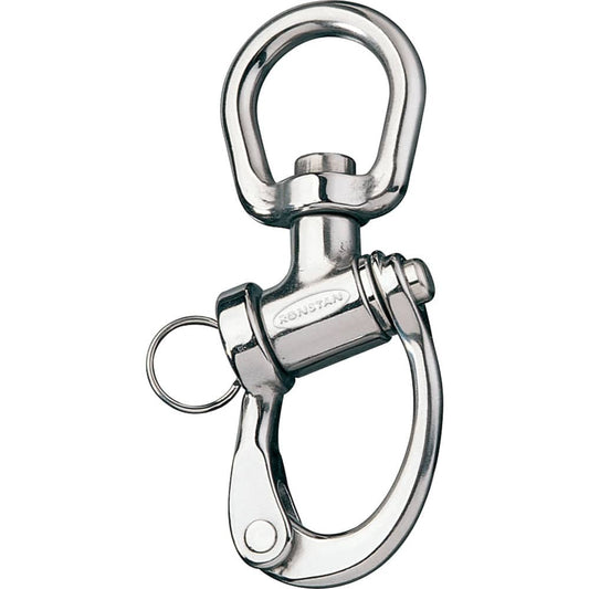 Ronstan Trunnion Snap Shackle - Large Swivel Bail - 122mm (4-3/4") Length [RF6321] - Twin Screws Marine Service
