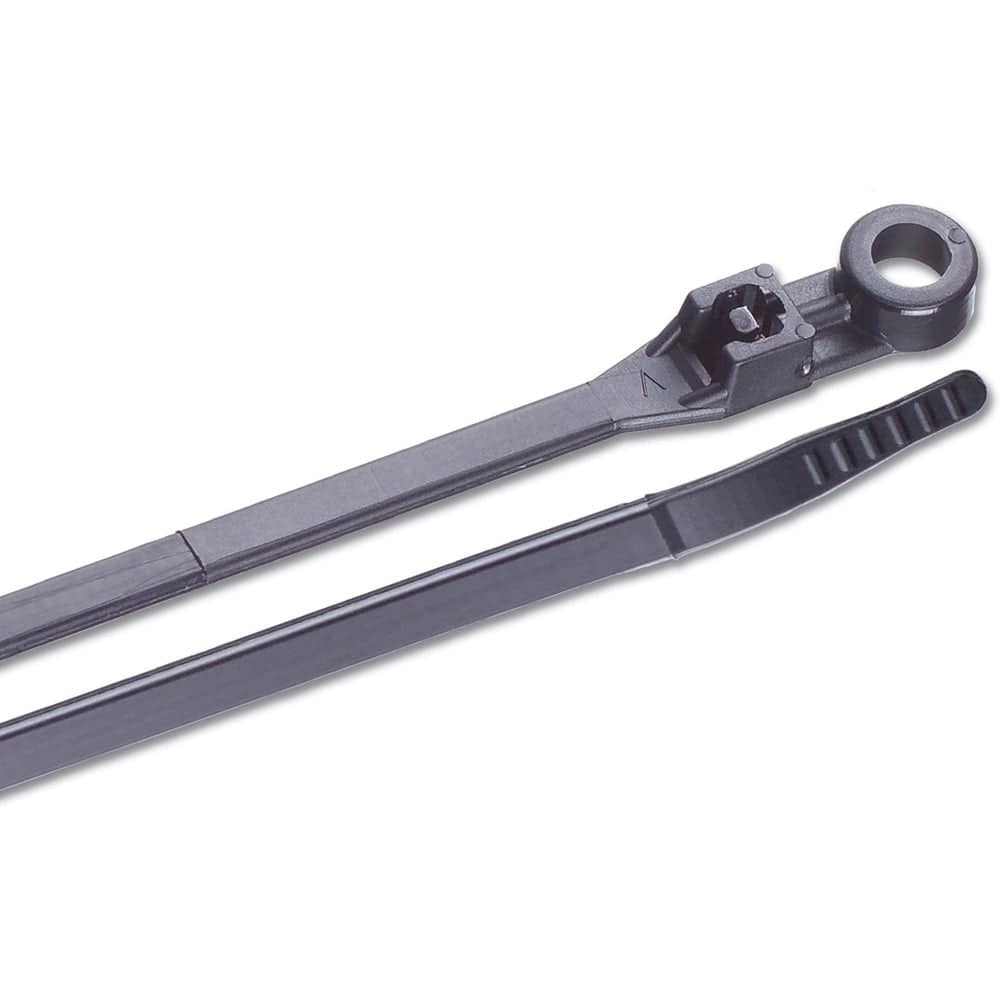 Ancor 6" UV Black Mounting Cable Zip Ties - 100 Pack [199253] - Twin Screws Marine Service