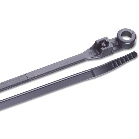 Ancor 6" UV Black Mounting Cable Zip Ties - 100 Pack [199253] - Twin Screws Marine Service