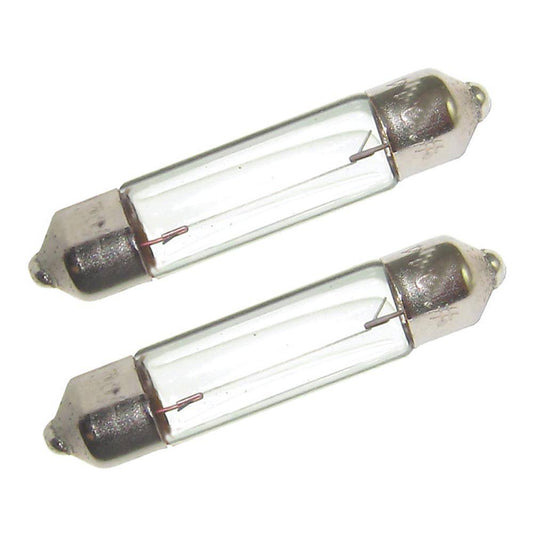 Perko Double Ended Festoon Bulbs - 12V, 10W, .74A - Pair [0070DP0CLR] - Twin Screws Marine Service