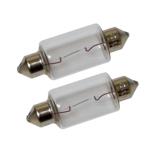 Perko Double Ended Festoon Bulbs - 12V, 15W, .97A - Pair [0070DP1CLR] - Twin Screws Marine Service