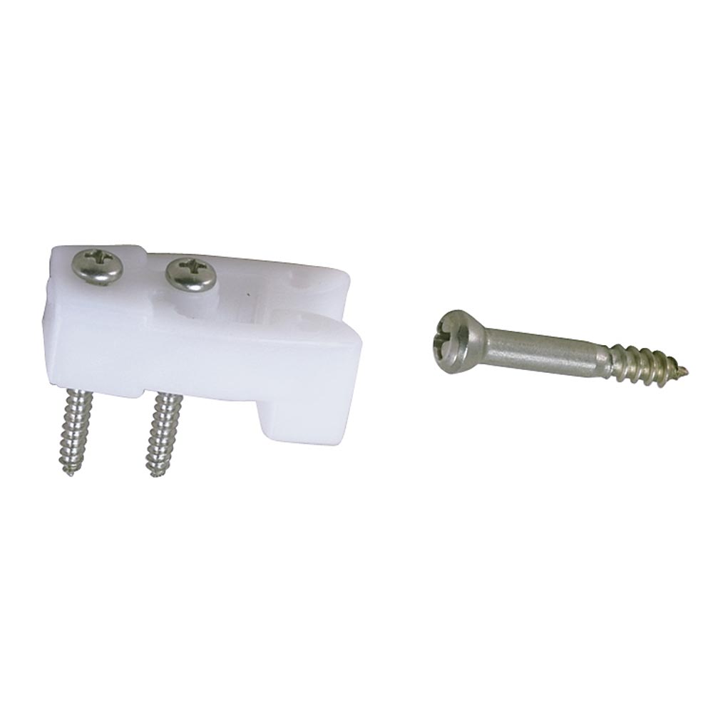 Perko Door Catches - White Nylon/Stainless - Pair [0554DP] - Twin Screws Marine Service