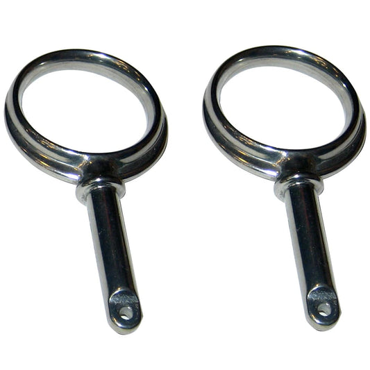 Perko Round Type Rowlock Horns - Plain Zinc [1267DP0ZNC] - Twin Screws Marine Service