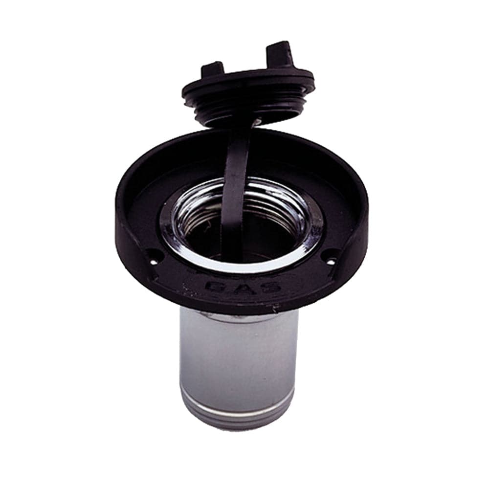Perko Gas Fill f/1-1/2" Hose - Chrome Plated Zinc, Black Flange [1313DP0CHR] - Twin Screws Marine Service