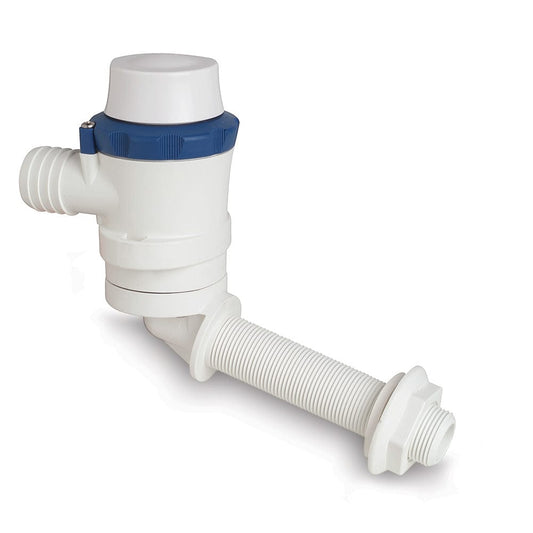 Shurflo by Pentair PIRANHA Angled Port Aerator 600 Livewell Pump - 12 VDC, 600 GPH [357-014-10] - Twin Screws Marine Service