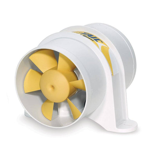 Shurflo by Pentair YELLOWTAIL 4" Marine Blower - 12 VDC, 215 CFM [277-4110] - Twin Screws Marine Service
