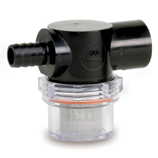 Shurflo by Pentair Twist-On Water Strainer - 1/2" Barb Inlet - Clear Bowl [255-323] - Twin Screws Marine Service