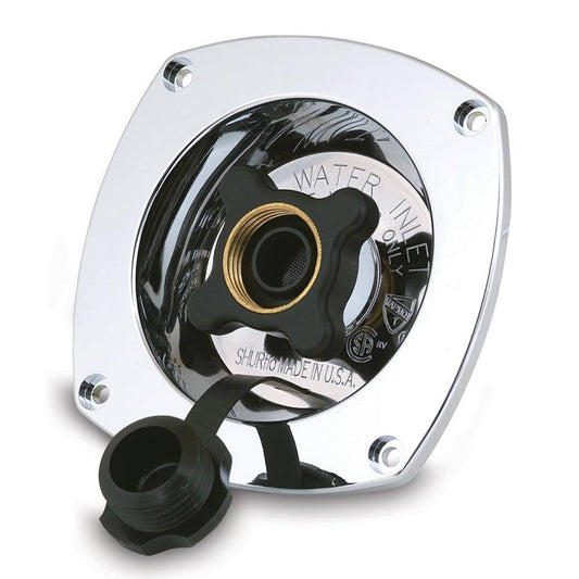 Shurflo by Pentair Pressure Reducing City Water Entry - Wall Mount - Chrome [183-029-14] - Twin Screws Marine Service