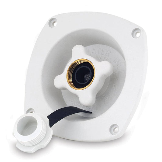 Shurflo by Pentair Pressure Reducing City Water Entry - Wall Mount - Gel White [183-029-18] - Twin Screws Marine Service