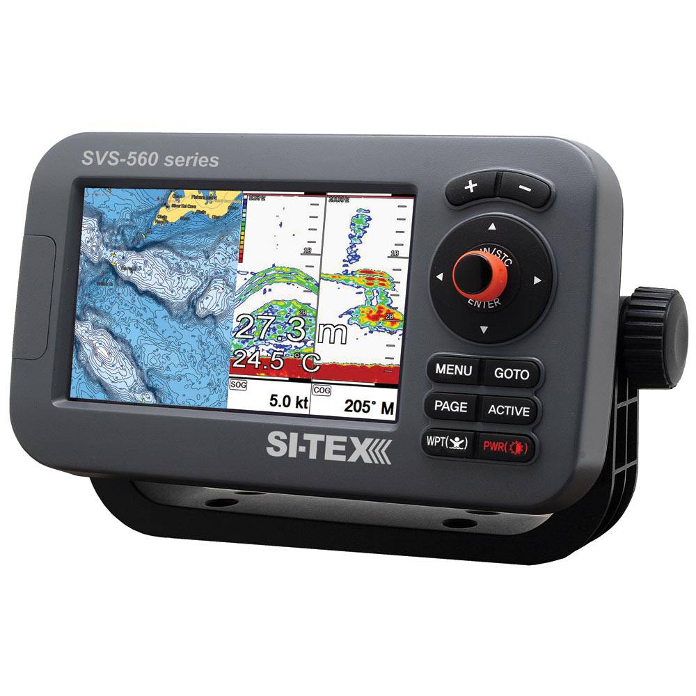 SI-TEX SVS-560CF Chartplotter - 5" Color Screen w/Internal GPS & Navionics+ Flexible Coverage [SVS-560CF] - Twin Screws Marine Service
