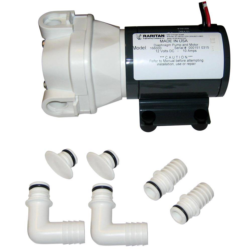 Raritan Diaphragm Intake Pump - 12v [166000] - Twin Screws Marine Service