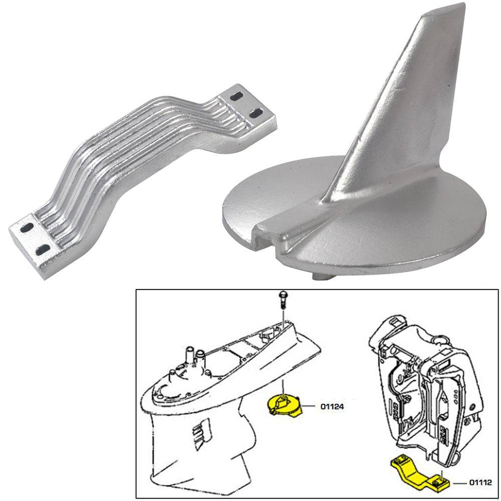 Tecnoseal Anode Kit - Yamaha 200-250 HP - Magnesium [21104MG] - Twin Screws Marine Service