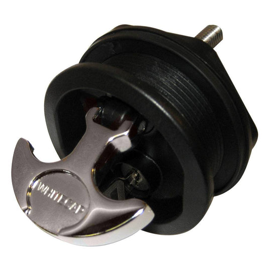 Whitecap T-Handle Latch - Chrome Plated Zamac/Black Nylon - Locking - Freshwater Use Only [S-226BC] - Twin Screws Marine Service