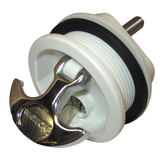 Whitecap T-Handle Latch - Chrome Plated Zamac/White Nylon - Locking - Freshwater Use Only [S-226WC] - Twin Screws Marine Service