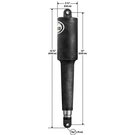 Lenco 102 Series Standard Actuator - 24V - 4-1/4" Stroke [15066-001] - Twin Screws Marine Service