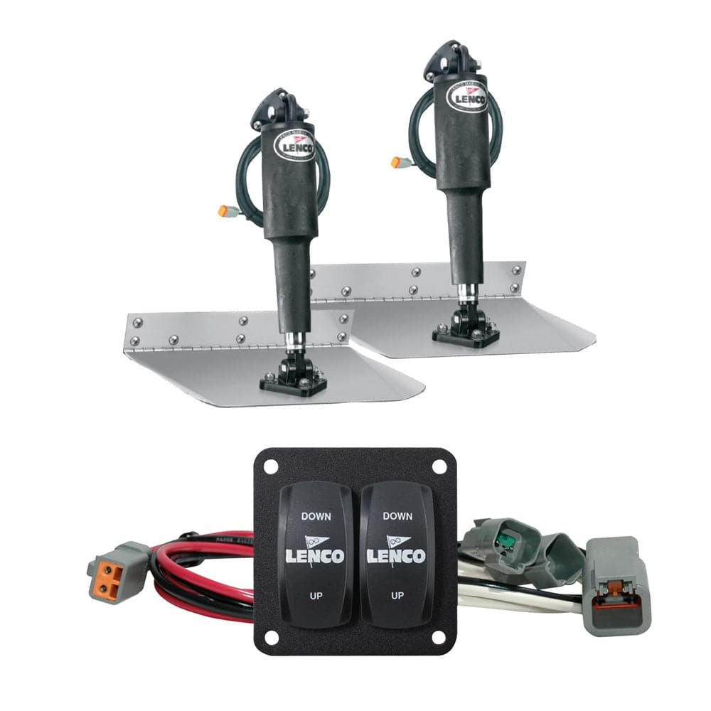 Lenco 12" x 12" Standard Trim Tab Kit w/Double Rocker Switch Kit [15103-104] - Twin Screws Marine Service